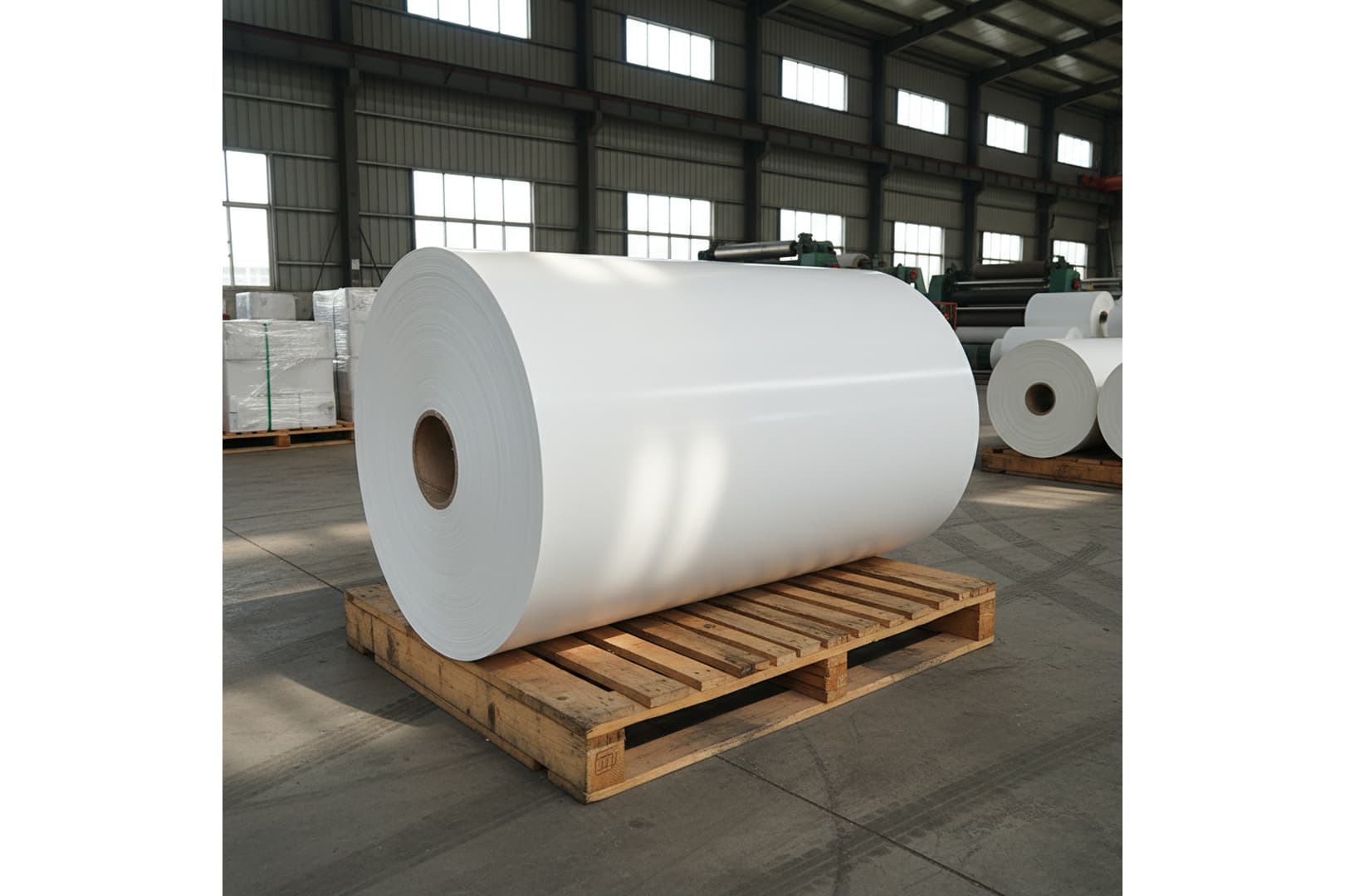 Ảnh: Giấy Cupstock dạng cuộn tráng PE dùng sản xuất ly giấy